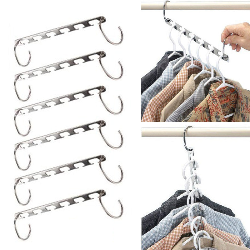 Magic Clothes Hanger Hanging Chain Metal Cloth Closet Hanger Shirts Tidy Save Space Organizer Hangers for clothes