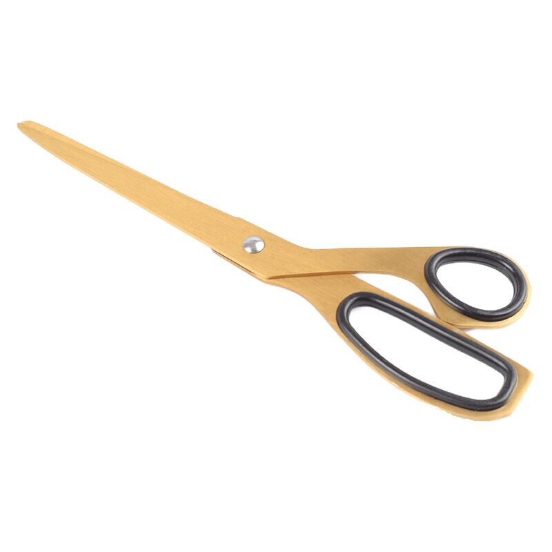 Brass Asymmetric Scissors Stainless Steel Simple Design Golden Scissors Office Stationery Household Craft Scissors Art Tool Kits