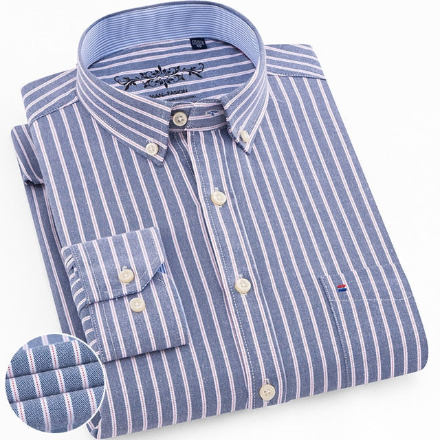Oxford Striped Long Sleeve Tee