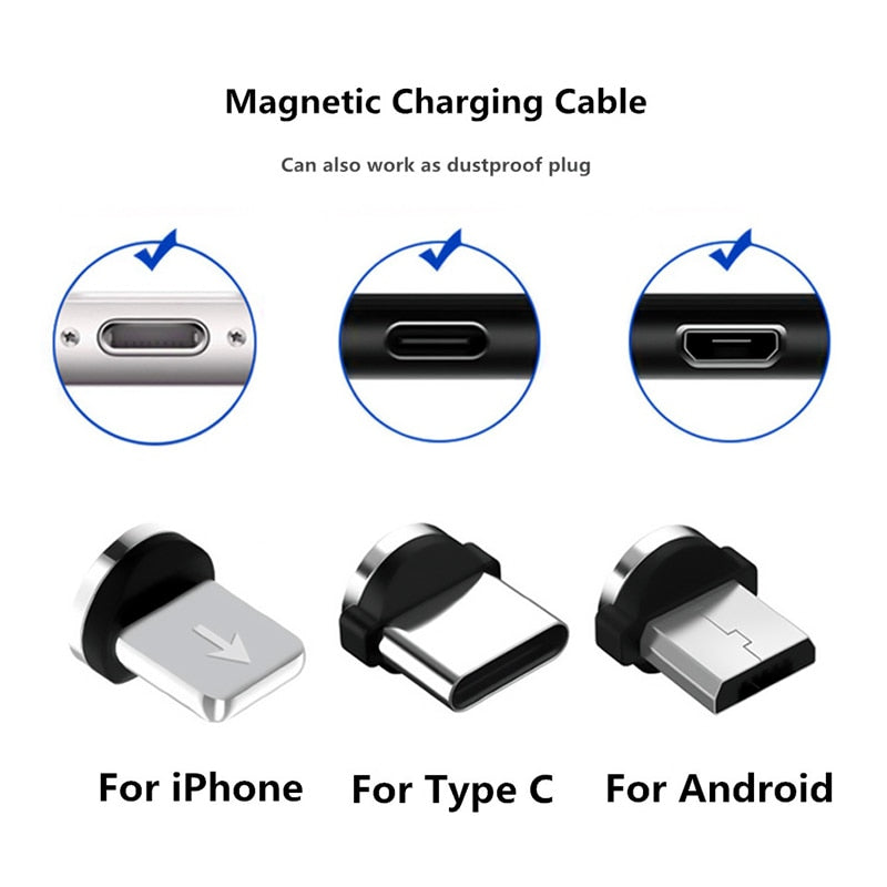 Magnetic Silicon Cable Adapter