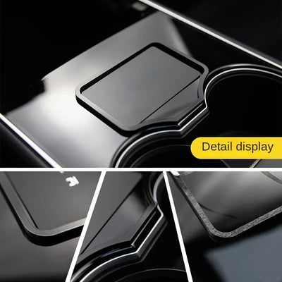 Car Start Card Key Trim Frame Holder Fixer Limiting Self-Adhesive For Tesla Model 3 Model Y Accessories Interior Decoration