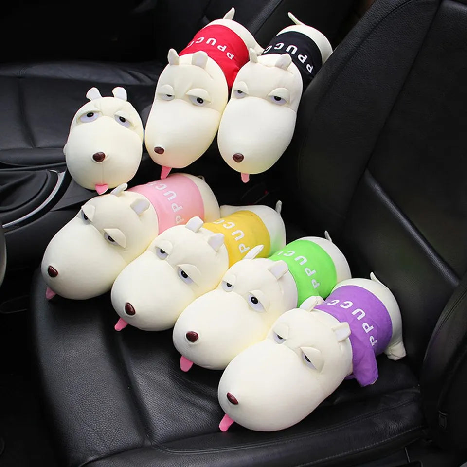 28CM Colorful Cotton Auto Styling Cute Purifying Car Air Fresher Interior Deodorant Plush Dog Charcoal Bamboo Bag Decoration