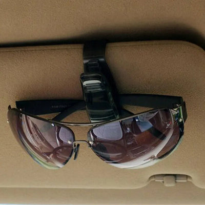 1pc Universal ABS Car Summer Interior Decor Glass Auto Fastener Sun Visor Glasses Sunglasses Holder Ticket Card Clip
