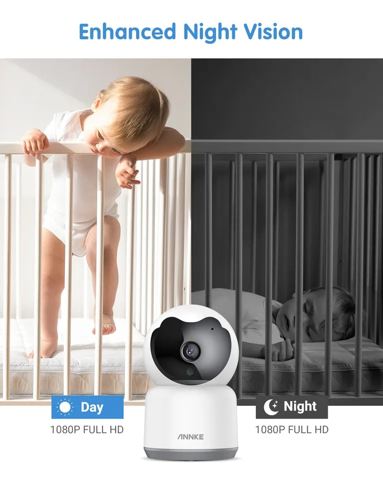ANNKE 2MP IP Camera Smart Home Indoor WiFi Wireless Surveillance Camera Automatic Tracking CCTV Security Baby Pet Monitor