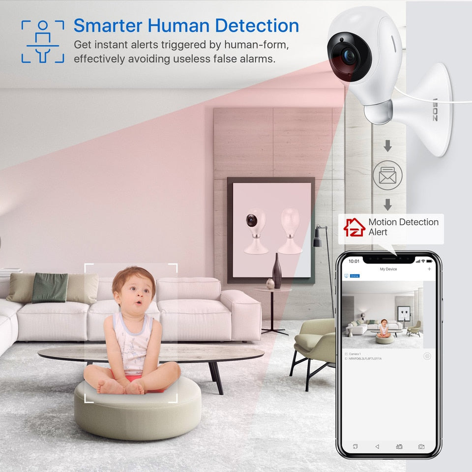 Zosi 2K Indoor WiFi Home Security