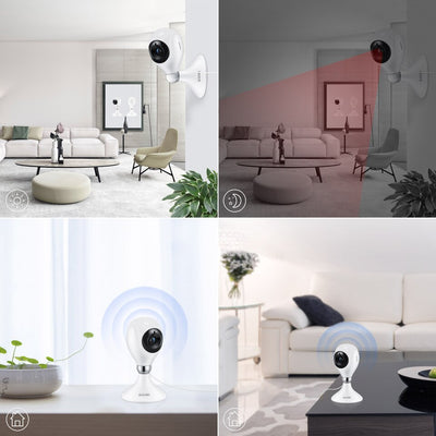 2K Indoor WiFi Security Camera with 2-Way Audio