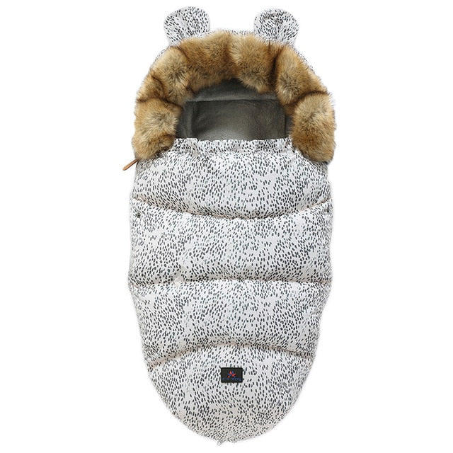 Winter Stroller Sleeping Bag - With Faux Fur Trim