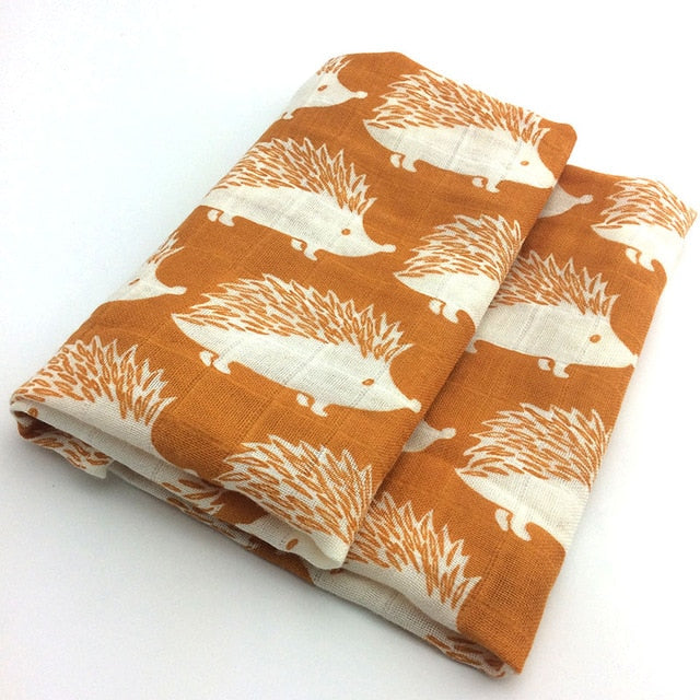 Bamboo Fibre Baby Swaddle - Animals of the Woodlands