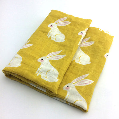 Bamboo Fibre Baby Swaddle - Animals of the Woodlands