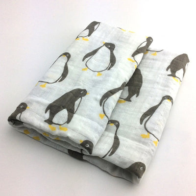 Bamboo Fibre Baby Swaddle - Animals of the Arctic